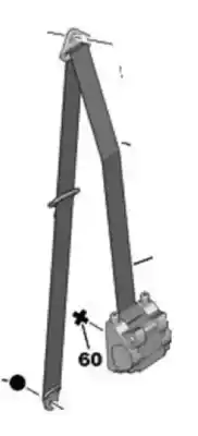 Автозапчасти б/у правый передний ремень безопасности за peugeot 207/207+ (wa_, wc_) 1.4 hdi ссылки oem iam 8975ca