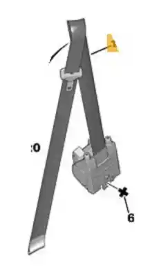 Recambio de automóvil de segunda mano de CINTURON SEGURIDAD DELANTERO IZQUIERDO para PEUGEOT 207  referencias OEM IAM 8975W9  