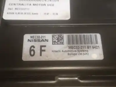 Recambio de automóvil de segunda mano de CENTRALITA MOTOR UCE para NISSAN ALMERA (N16/E)  referencias OEM IAM SLVMEC32211  