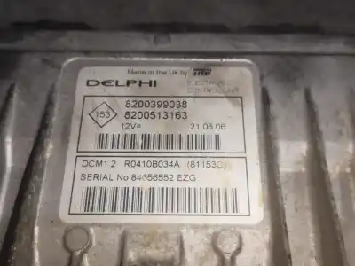 Second-hand car spare part ecu engine control for renault clio iii k9k766 oem iam references 8200399038