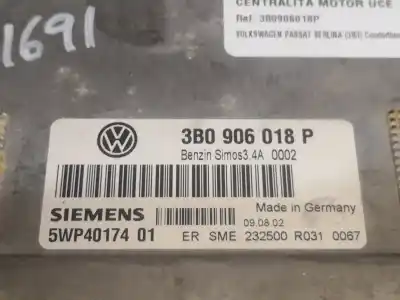 Tweedehands auto-onderdeel Ecu Motorcontroller voor VOLKSWAGEN PASSAT BERLINA (3B3) ALZ OEM IAM-referenties 3B0906018P  