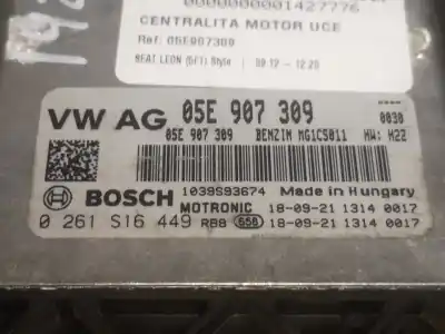 Автозапчасти б/у блок управления двигателем за seat leon (5f1) 1.5 tsi ссылки oem iam 05e907309