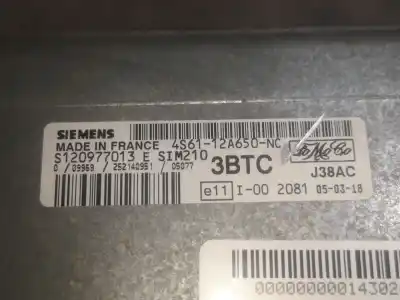 Recambio de automóvil de segunda mano de centralita motor uce para ford fiesta (cbk) g/fxjb referencias oem iam 4s6112a650nc  