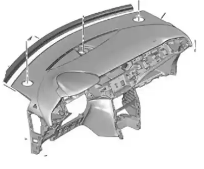 Second-hand car spare part dashboard for citroen ds3 (sa_) 1.6 vti 120 oem iam references 8247f7  