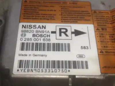 Recambio de automóvil de segunda mano de CENTRALITA AIRBAG para NISSAN ALMERA (N16/E)  referencias OEM IAM SLV98820BN91A  0285001638