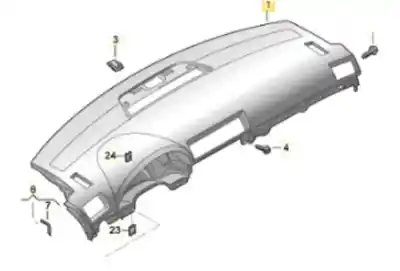 Автозапчасти б/у панель приборов за audi a4 b7 avant (8ed) 2.0 tdi 16v ссылки oem iam 8e1857041t