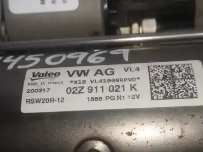 Автозапчастина б/у ДВИГУН ЗАПУСКАЄТЬСЯ для VOLKSWAGEN POLO (6C1)  Посилання на OEM IAM 02Z911021K  