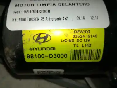 Recambio de automóvil de segunda mano de MOTOR LIMPIA DELANTERO para HYUNDAI TUCSON  referencias OEM IAM 98100D3000  