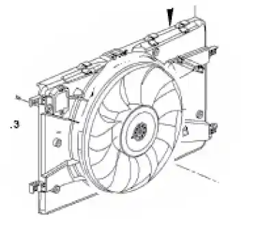 Pièce détachée automobile d'occasion ventilateur pour opel astra j sedán 1.7 cdti (69) références oem iam 13427160