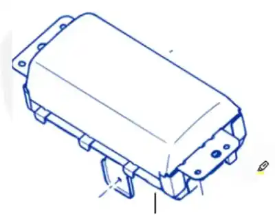 Автозапчастина б/у передня права подушка безопасности для renault kangoo ii (f/kw0) k9k e8 посилання на oem iam 8200454893