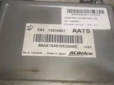 Second-hand car spare part ecu engine control for opel astra j berlina 5p a16xer oem iam references 12639891  