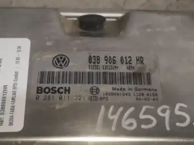 Автозапчастина б/у ебу контролер двигуна для skoda fabia combi (6y5) d-asy посилання на oem iam 038906012hr  
