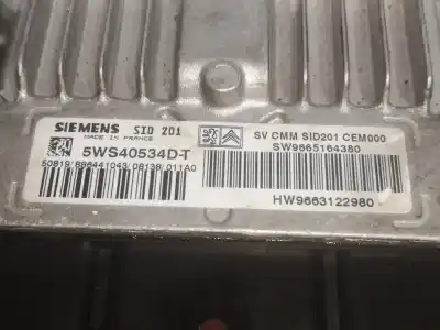 Second-hand car spare part ecu engine control for citroen c5 iii (rd_) 2.7 hdi oem iam references 9665164380  