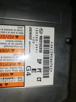 Автозапчасти б/у блок управления подушками безопасности за subaru forester (s12/sh) ee20 ссылки oem iam 98221sc030  