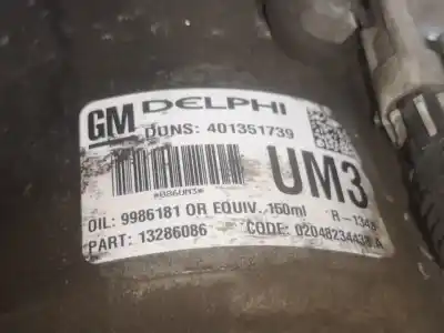 Second-hand car spare part AIR CONDITIONING COMPRESSOR for OPEL ASTRA H SEDÁN (A04)  OEM IAM references 13286086  
