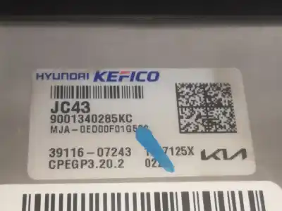 Second-hand car spare part ecu engine control for kia picanto (ja) g3la oem iam references 3911607243