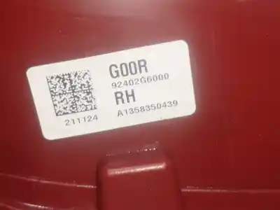 Pezzo di ricambio per auto di seconda mano luci posteriori destra per kia picanto (ja) g3la riferimenti oem iam 92402g6000  