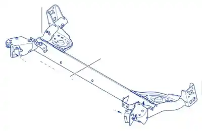 Pièce détachée automobile d'occasion ESSIEU ARRIÈRE pour RENAULT CLIO III  Références OEM IAM 7701477390  