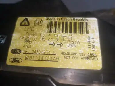 Автозапчастина б/у ліва фара для ford fiesta vi (cb1, ccn) 1.25 посилання на oem iam 8a6113w030ah  