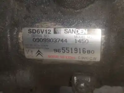 Second-hand car spare part AIR CONDITIONING COMPRESSOR for CITROEN C3 I (FC_, FN_)  OEM IAM references 9655191680  
