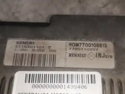 Автозапчастина б/у ебу контролер двигуна для renault kangoo i (f/kc0) e7j780 посилання на oem iam 7700108813  