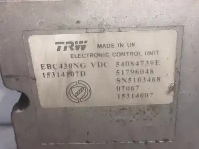 Pezzo di ricambio per auto di seconda mano abs per fiat croma (194_) 1.9 d multijet (194axc1b, 194axc12) riferimenti oem iam 15314107d  