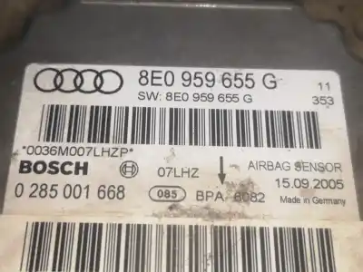 Автозапчастина б/у блок управління подушками безпеки для audi a4 b7 (8ec) 2.0 посилання на oem iam 8e0959655g  