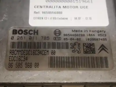 Second-hand car spare part ecu engine control for citroen c3 i (fc_, fn_) 1.4 hdi oem iam references 9658556880  