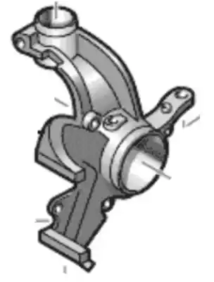 Pezzo di ricambio per auto di seconda mano SNODO ANTERIORE SINISTRO per SEAT ALTEA (5P1)  Riferimenti OEM IAM 1K0407255T  
