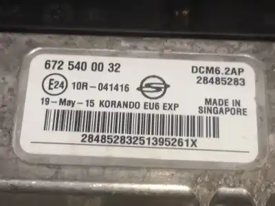 Автозапчасти б/у блок управления двигателем за ssangyong korando d22dtf ссылки oem iam 6725400032  