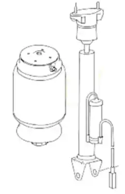 Second-hand car spare part REAR LEFT SHOCK ABSORBER for MERCEDES-BENZ CLASE R (BM 251)  OEM IAM references A2513200931  