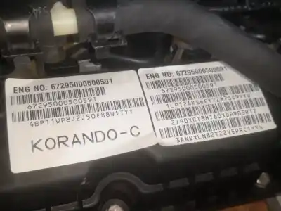 Second-hand car spare part complete engine for ssangyong korando d22dtf oem iam references d22dtf  