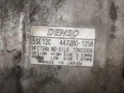 İkinci el araba yedek parçası KLIMA KOMPRESÖRÜ için TOYOTA RAV4 (A3)  OEM IAM referansları 4472601258  