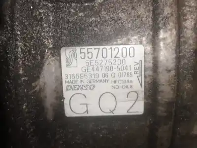 Автозапчастина б/у компресор кондиционера для OPEL CORSA D A12XER Посилання на OEM IAM 55701200  