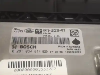 Second-hand car spare part ecu engine control for land rover range rover evoque 204dtd oem iam references hx7312c520ffe  