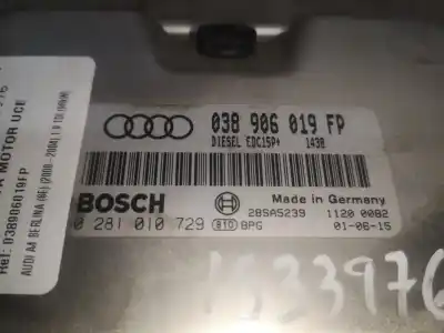 Автозапчастина б/у ебу контролер двигуна для audi a4 b6 (8e2) 1.9 tdi посилання на oem iam 038906019fp  