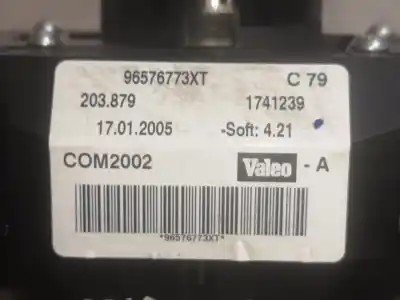 Pezzo di ricambio per auto di seconda mano comando multifunzione per citroen c3 kfv riferimenti oem iam 96576773xt  