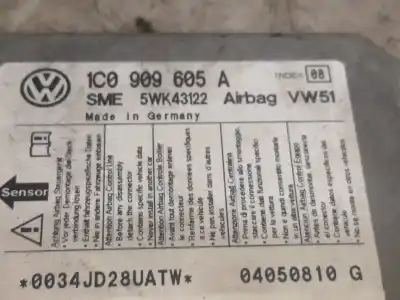 Автозапчастина б/у блок управління подушками безпеки для volkswagen t5 transporter furgón/combi (7h) axd посилання на oem iam 1c0909605a