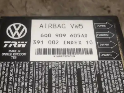 Second-hand car spare part AIRBAG CONTROL UNIT for SEAT IBIZA III (6L1)  OEM IAM references 6Q0909605AD  