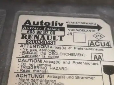 Автозапчастина б/у блок управління подушками безпеки для renault scénic ii (jm0/1_) 1.5 dci (jm0f) посилання на oem iam 8200340431  