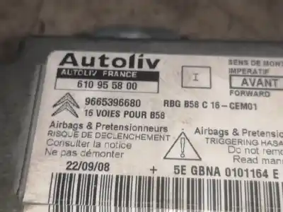 Автозапчасти б/у блок управления подушками безопасности за citroen c4 picasso i monospace (ud_) 2.0 hdi 138 ссылки oem iam 9665396680  