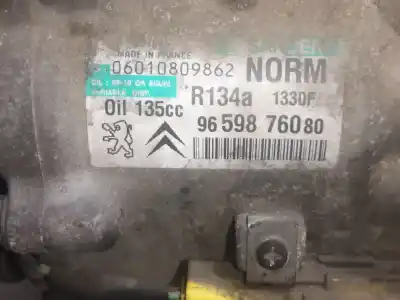 Автозапчасти б/у компрессор кондиционера воздуха за CITROEN C4 PICASSO I MONOSPACE (UD_) 2.0 HDI 138 ссылки OEM IAM 9659876080  