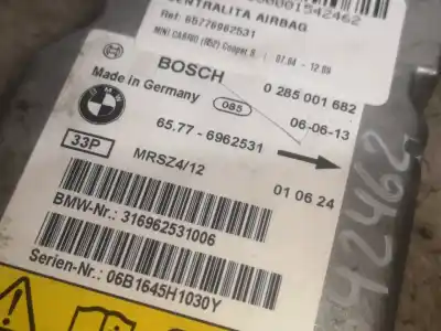 Автозапчастина б/у блок управління подушками безпеки для mini cabrio (r52) w11b16a посилання на oem iam 6962531
