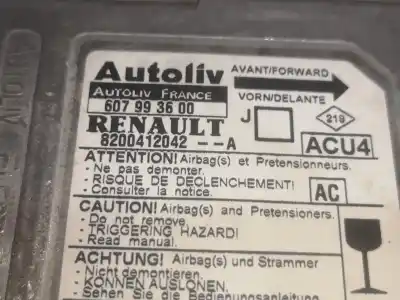 Автозапчасти б/у блок управления подушками безопасности за renault scénic ii (jm0/1_) 1.6 16v (jm1r) ссылки oem iam 8200412042