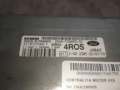 Second-hand car spare part ECU ENGINE CONTROL for FORD FIESTA (CBK)  OEM IAM references 2S6A12A650SE  