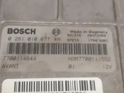 Автозапчасти б/у блок управления двигателем за RENAULT SCENIC (JA..) F9Q734 ссылки OEM IAM 7700114644  