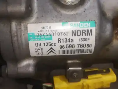 Автозапчасти б/у компрессор кондиционера воздуха за CITROEN C4 PICASSO I MONOSPACE (UD_) 2.0 HDI 138 ссылки OEM IAM 9659876080  