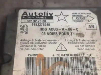 Автозапчасти б/у блок управления подушками безопасности за peugeot 206 8hx ссылки oem iam 9652275980