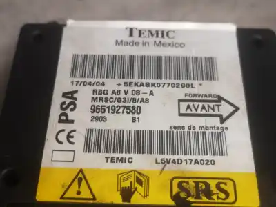 Tweedehands auto-onderdeel airbag besturingseenheid voor citroen c3 i (fc_, fn_) 1.4 hdi oem iam-referenties 9651927580