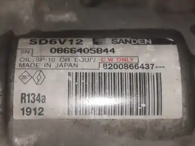 Second-hand car spare part AIR CONDITIONING COMPRESSOR for RENAULT CLIO III  OEM IAM references 8200866437  